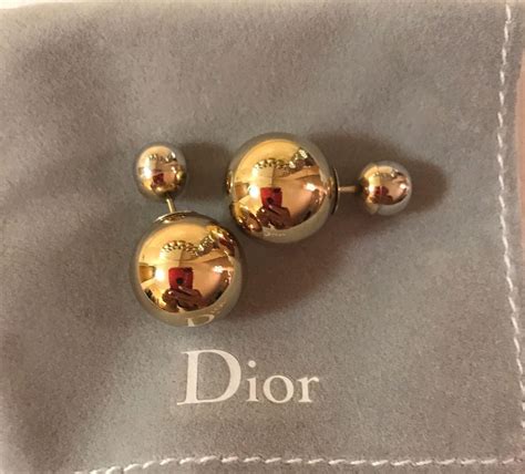 double ball earrings dior|christian dior tribal earrings.